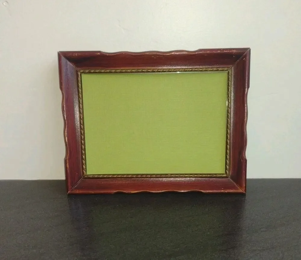 Vintage Wooden Picture Photo Frame 5x7 Farmhouse Cottage Core Traditional Wall